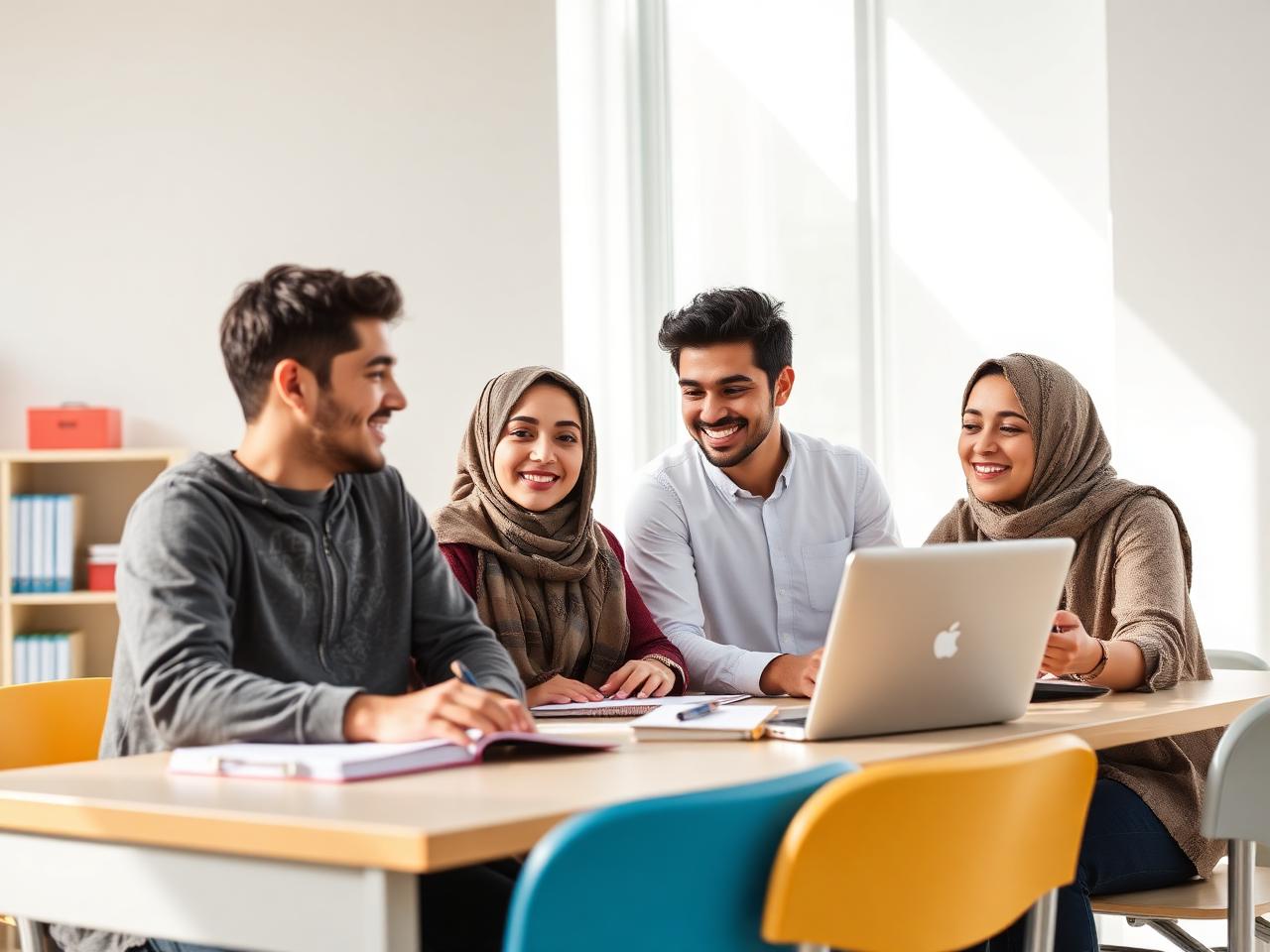 Élèves marocains en cours de soutien scolaire avec un professeur Méthodica